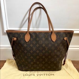 100% Authentic Louis Vuitton Monogram Neverfull MM